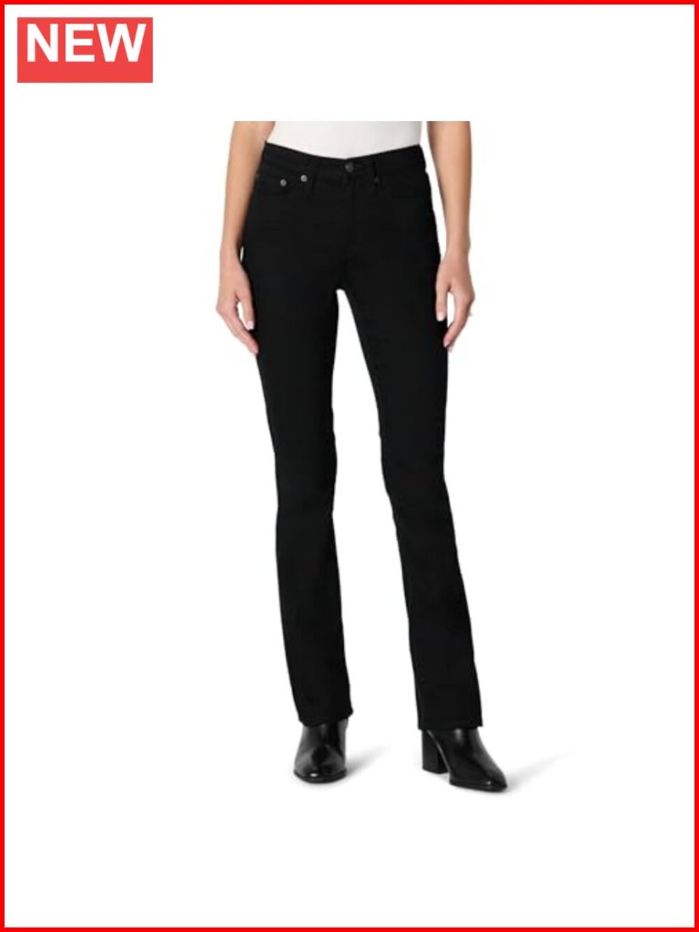 Women's Curvy Slim-Fit Mid-Rise Bootcut Jeans High Stretch Denim
